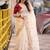 Lavender multicolor floral sequinned poly chiffon designer saree