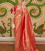 Blue teal floral embroidered saree