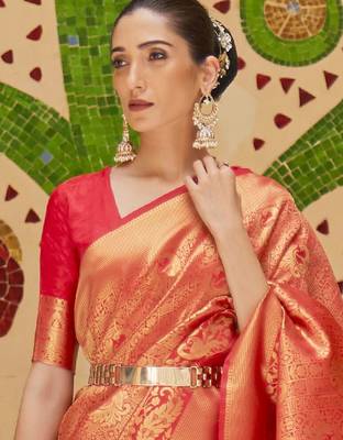 Blue teal floral embroidered saree 2