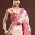beige ethnic motifs woven design cotton saree with blouse