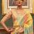 pink pink & yellow colourblocked zari organza banarasi saree
