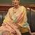 pink pink & yellow colourblocked zari organza banarasi saree