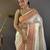 white woven design zari silk blend paithani saree