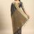 grey embellished sequinned art silk saree