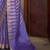 lavender striped woven design banarasi saree