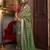 green striped zari banarasi saree