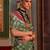 green striped zari banarasi saree