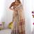 cream ethnic motifs printed pure cotton saree