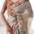 cream ethnic motifs printed pure cotton saree