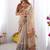 cream ethnic motifs printed pure cotton saree