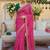 pink ethnic motifs gotta patti pure georgette heavy work leheriya saree