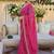 pink ethnic motifs gotta patti pure georgette heavy work leheriya saree