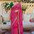 pink ethnic motifs gotta patti pure georgette heavy work leheriya saree