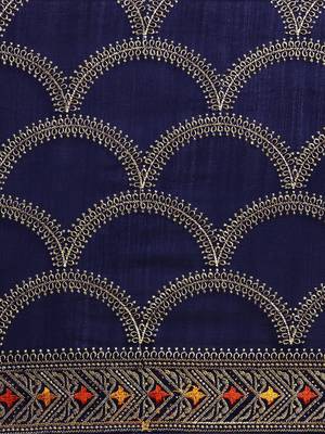 navy_blue navy blue vichitra embroidered silk blend saree 3