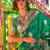 Red white floral zari silk blend paithani saree