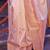 White green floral printed pure chiffon muga saree