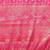 Pink black ready to wear floral satin block print saree
