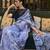 Black off white ready to wear floral satin block print saree