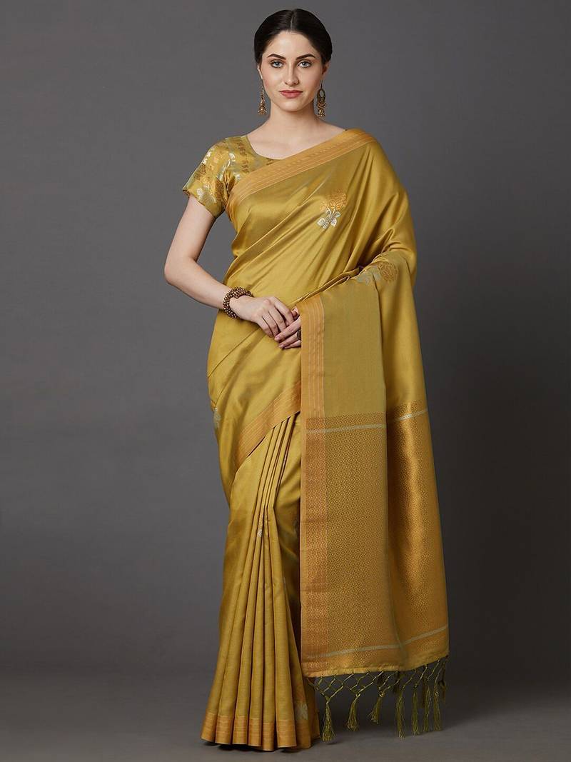 Pink blue floral sequinned net saree