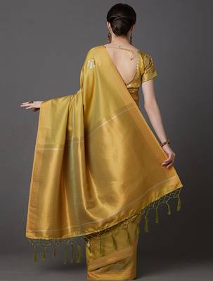 Pink blue floral sequinned net saree 3