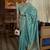 blue blue & gold-toned leheriya zari organza leheriya saree