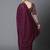 burgundy burgundy striped chettinad saree