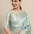 Beige purple purple & pink floral embroidered saree