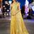 Off white teal floral embroidered pure chiffon tussar saree