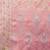 Pink purple floral embroidered pure chiffon tussar saree