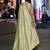green checked zari organza handloom banarasi saree