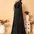 black black embellished beads and stones satin saree