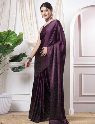 Off white beige floral embroidered pure chiffon tussar saree 2