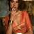 peach peach-coloured & gold-toned bagh zari bagru saree