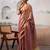 pink woven design zari tissue saree