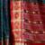 Violet red floral embroidered pure chiffon saree