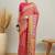 pink ethnic motifs silk heavy work positon printing saree