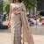 beige ethnic motifs printed pure cotton saree