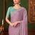 lavender embellished sequinned pure chiffon saree