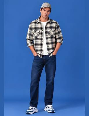 Checked flannel boxy fit shirt 3
