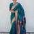 Navy blue navy blue ethnic motifs zari silk blend paithani saree
