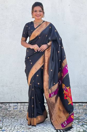 Lavender embellished mukaish organza saree