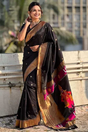 Lavender embellished mukaish organza saree
