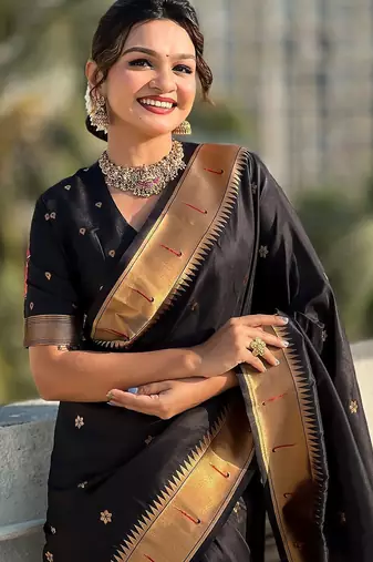 Lavender embellished mukaish organza saree
