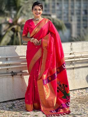 Pink embellished beads and stones designer saree 1