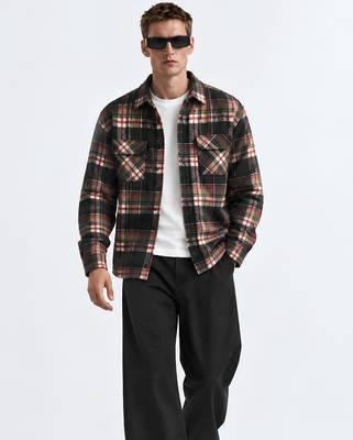 Checked flannel boxy fit shirt 1