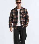 Checked flannel boxy fit shirt