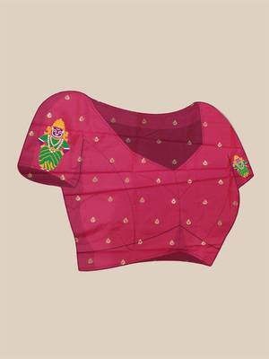 Pink embellished beads and stones designer saree 5