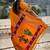 orange woven design zari paithani saree