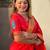 red woven design zari paithani saree