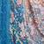 blue floral pure crepe saree